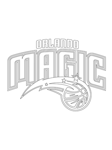 Orlando Magic Logo Coloring Page